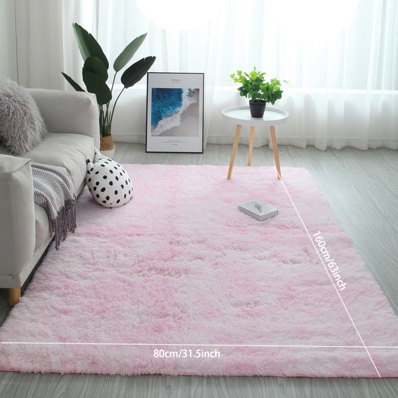 1pc Plush Tie-Dye Rug, Soft Plush Living Room Rug, Shaggy Area Rug Bedroom Living Room, Home Decor