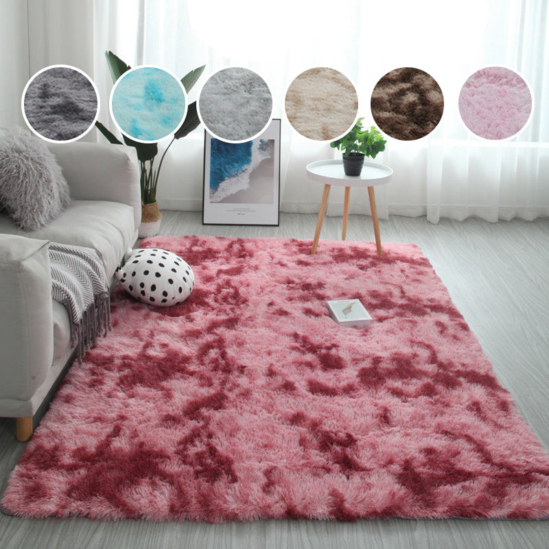 1pc Plush Tie-Dye Rug, Soft Plush Living Room Rug, Shaggy Area Rug Bedroom Living Room, Home Decor