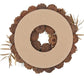 Artificial Nordic Flocked Table Christmas Wreath