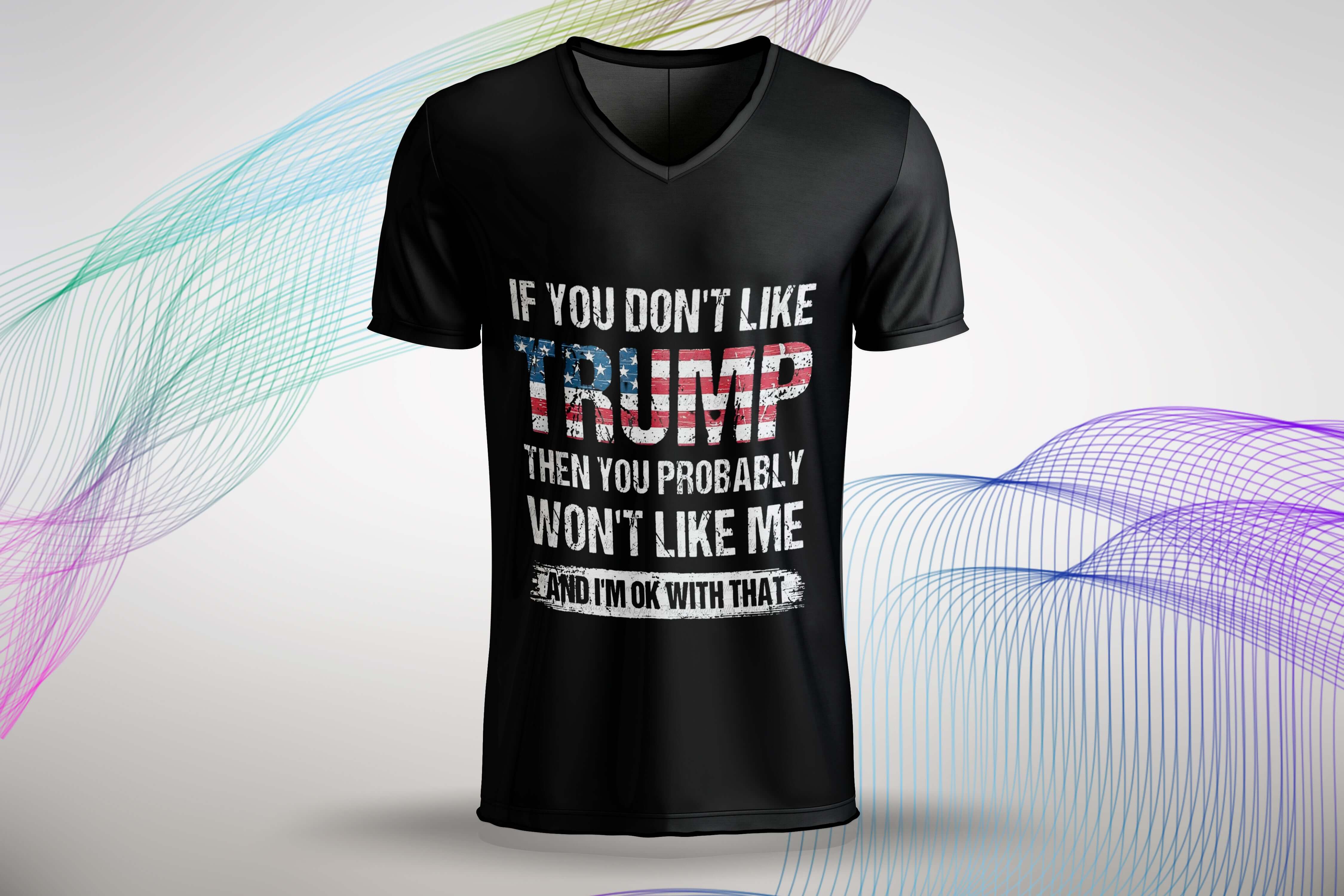 If you don't like trump then you probably won't like me Black T-shirt