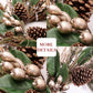 Christmas Berry Pinecone Vintage Decorations Wall Hanging Wreath
