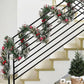 Christmas Red Garland Ornament for Holiday Outdoor Decoration