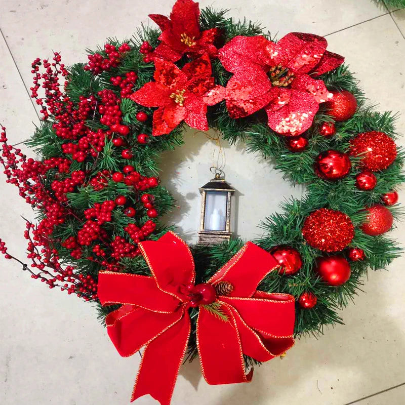Christmas Wreath Decorations Door Hanging Wreath Customization