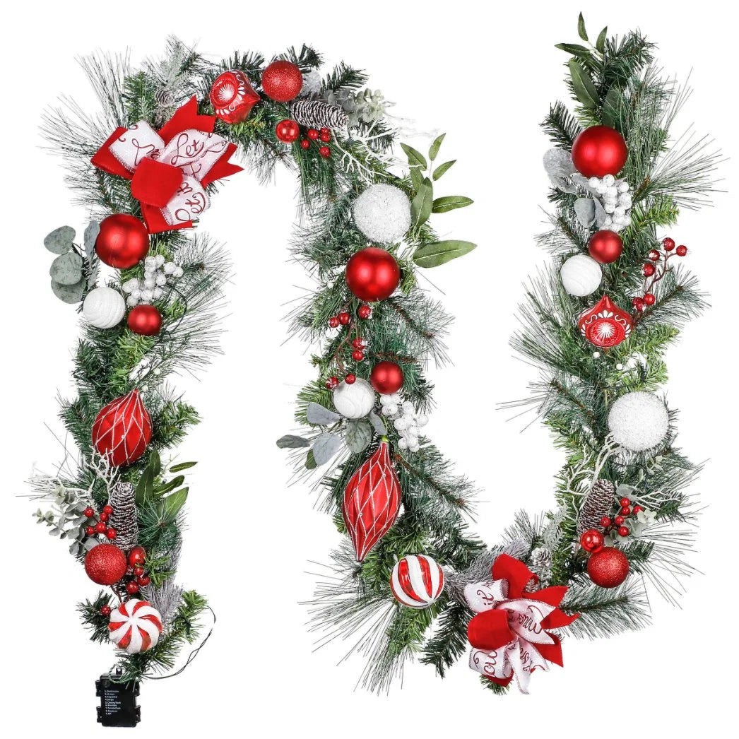 Valery Madelyn Pre-Lit Christmas Garland with Lights