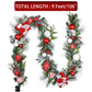 Valery Madelyn Pre-Lit Christmas Garland with Lights