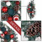 Christmas Wreath Home Ornaments Gifts with Candle Holder
