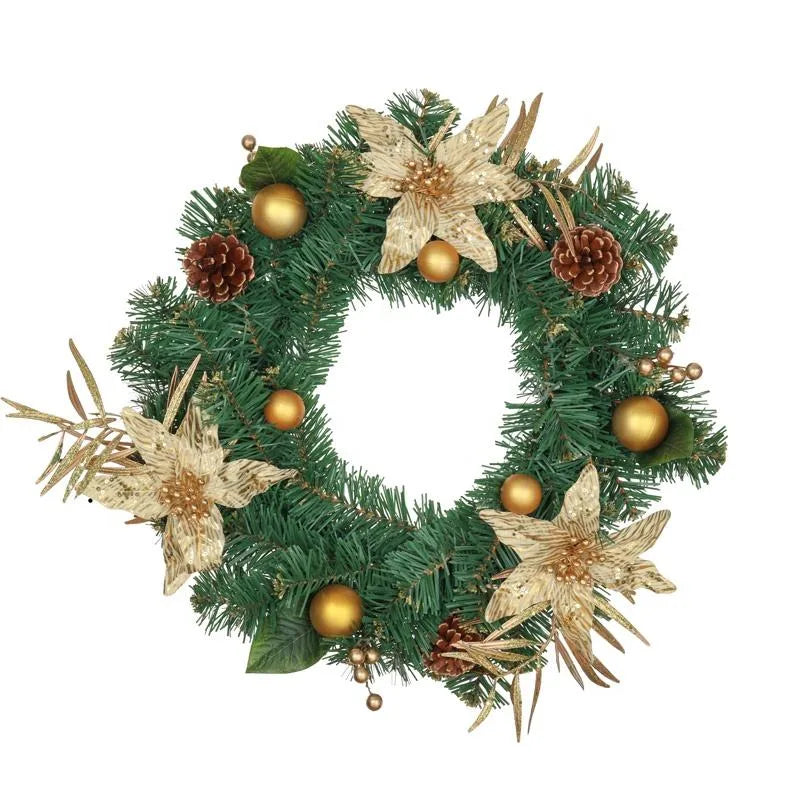 Cute Decorated Christmas Wreath for Hotel Door Hanging Decoration