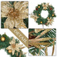 Cute Decorated Christmas Wreath for Hotel Door Hanging Decoration