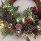 Decorative Wreath Home Xmas Ornaments with LED Light