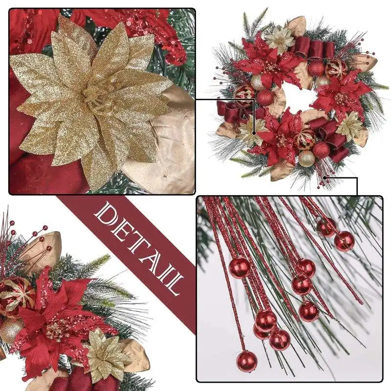 Flower Wall Window Door Decorative Artificial Christmas Wreaths