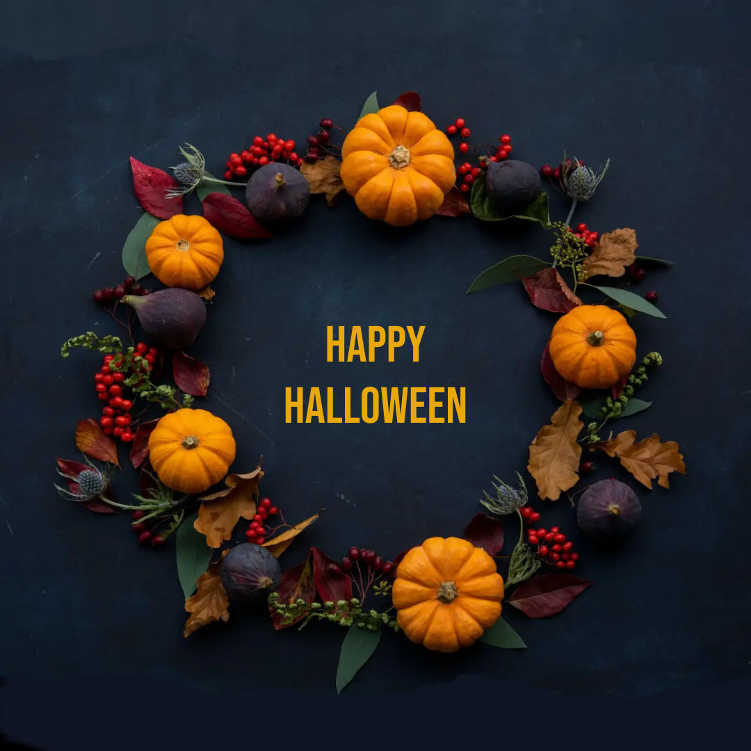 Halloween dead branch wreath door hanging holiday window party simulation pumpkin vine circle decoration wall hanging