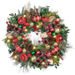 Luxury PVC Xmas Wall Decoration Pine Cones Ball Ornaments Wreath