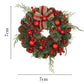 Red Deer Pine Withsnow Door Tree Christmas Wreath