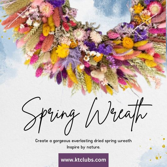 Spring Wreath Making Kit. Make your own dried flower wreath