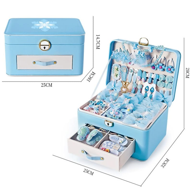 Enchanting Blue Jewellery Box for Baby Girls