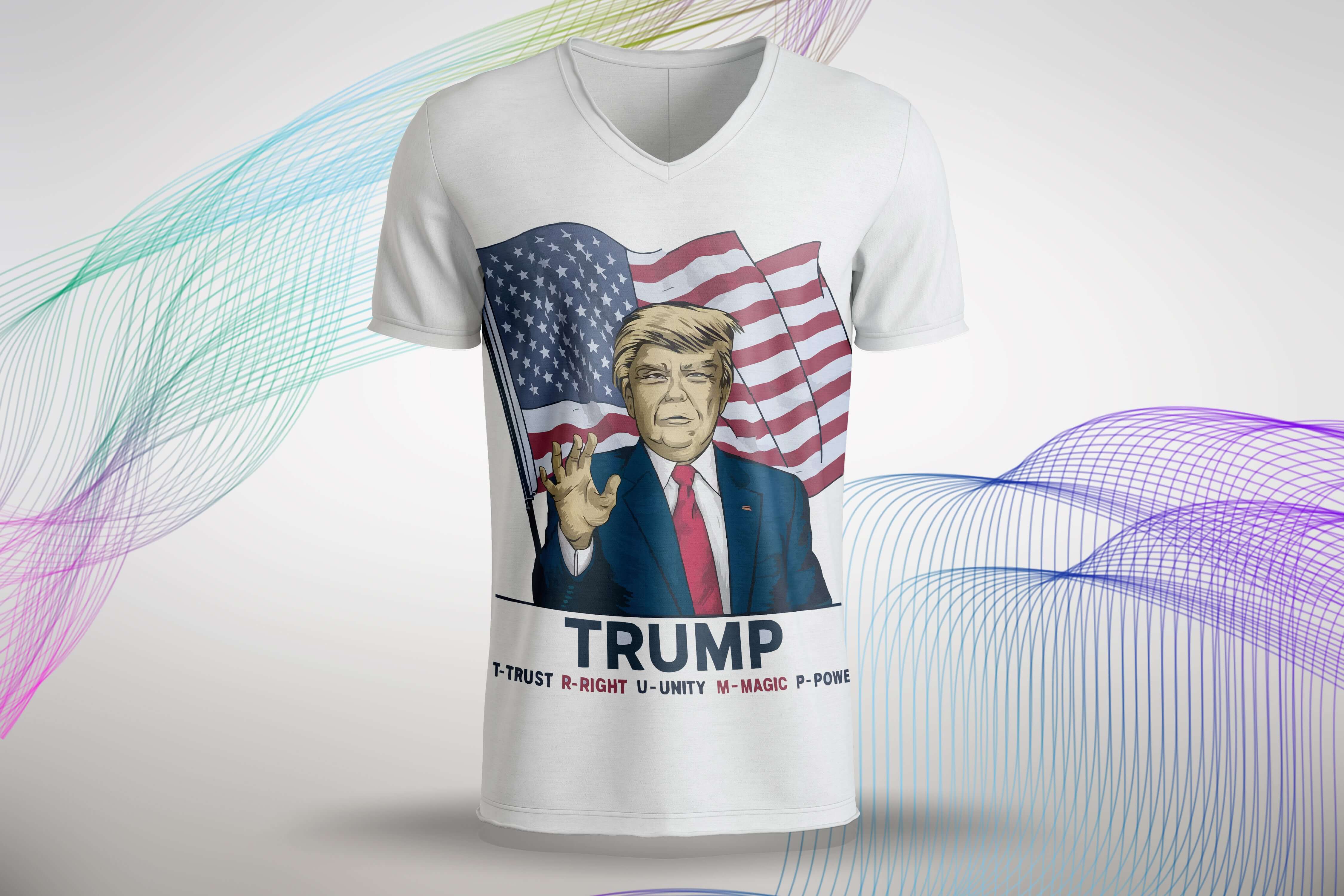 Trump White T-Shirt Design