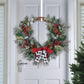 Xmas Flower Garland Ornaments LED Light Gifts