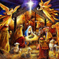 Nativity of Jesus 5D Diamond Painting Kits for Adults Kids Birth of Jesus DIY Painting by Diamonds Full Square Round Dots Christmas Scenery