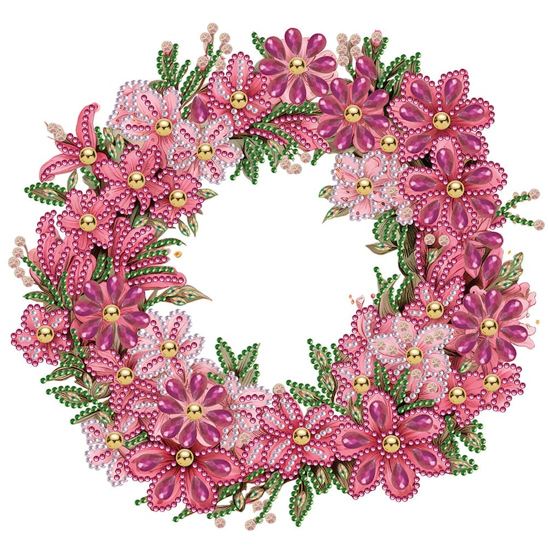 Christmas wreaths special shaped Diamond painting kits, 30 x 30cm, home decor, Christmas gift, wall art, holiday decor, diy kits