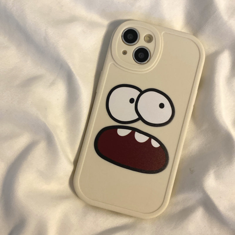 Cartoon Graffiti Surprised Expression Phone Case