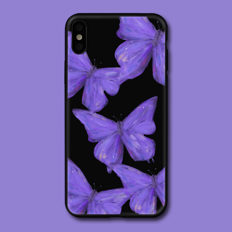 Oil painting butterfly phone case