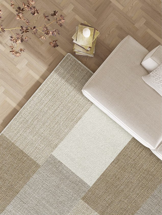 Contemporary Beige Carpets under Sofa, Modern Area Rug in Living Room, Bedroom Modern Rugs, Large Modern Rugs for Office