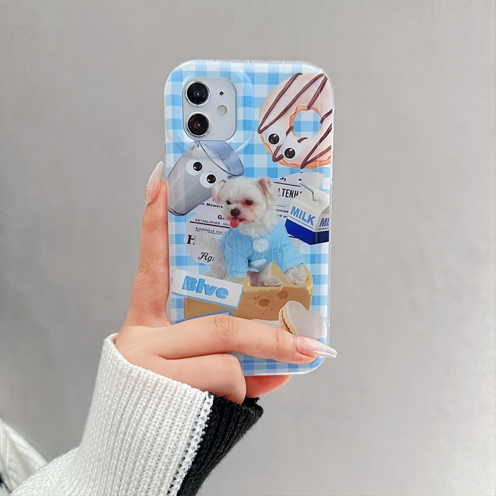 Cute Puppy Series Blue  Mobile Phone Case