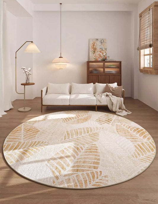 Contemporary Round Rugs for Dining Room, Round Carpets under Coffee Table, Modern Area Rugs for Bedroom, Circular Modern Rugs for Living Room