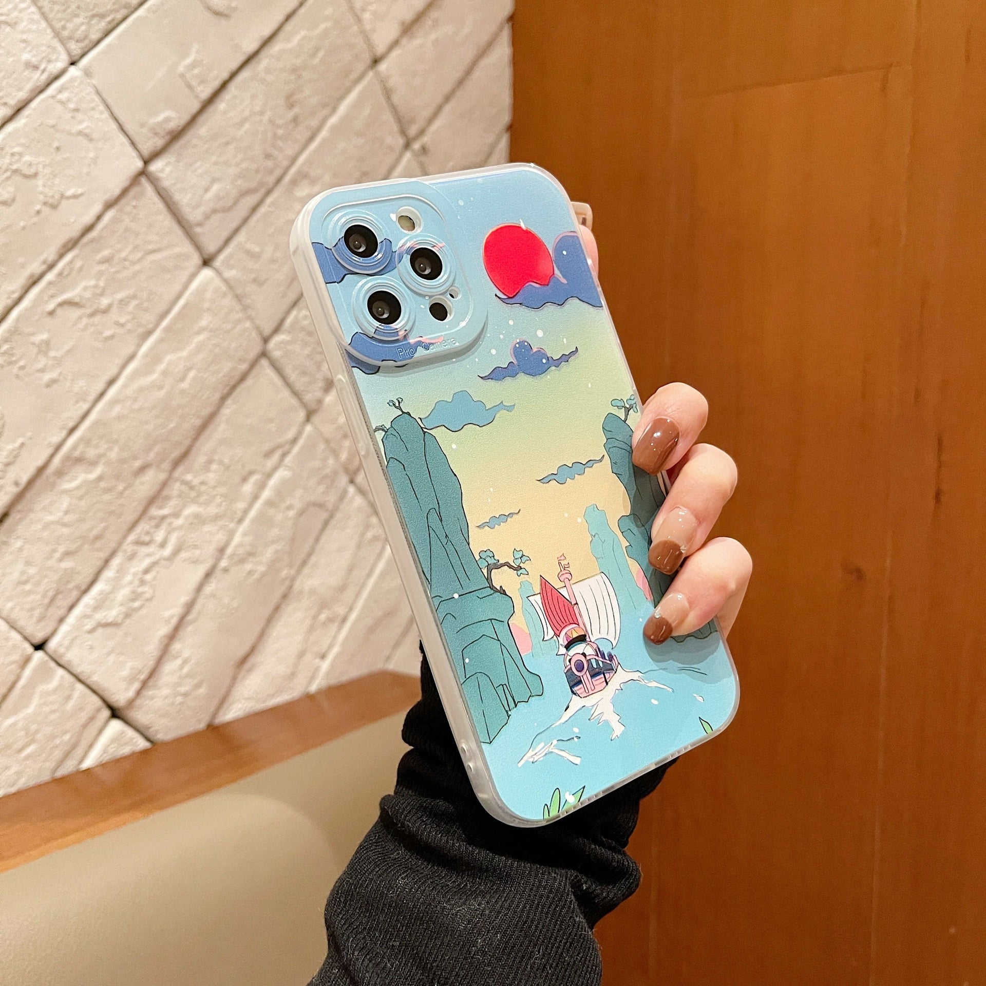 Cute Cartoon Scene Pattern Phone Case