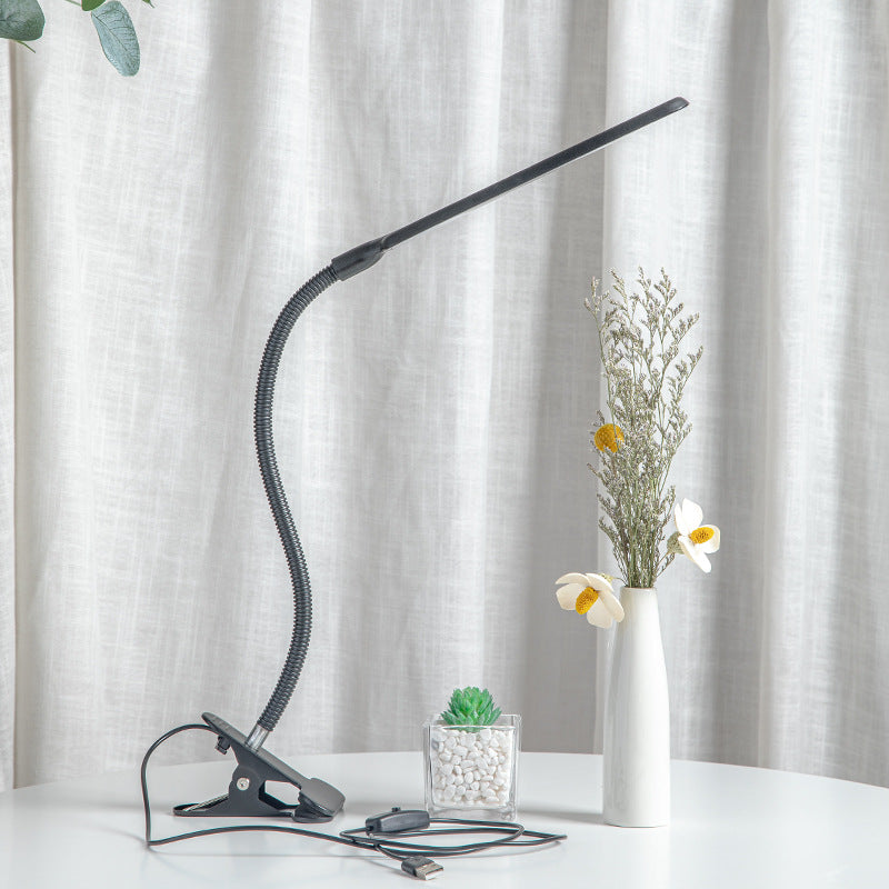 1pc U05 LED Desk Lamp, DLXTECH Swing Arm Desk Lamp (with Fixture), Flexible Gooseneck Work Light, Eye Care Architect Desk Lamp, USB Power Cord (with Switch), Home Office Functional Desk Lamp