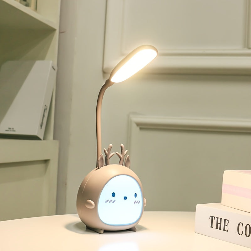 Desk lamp - LED eye protection coloured illuminated deer style for children's bedrooms