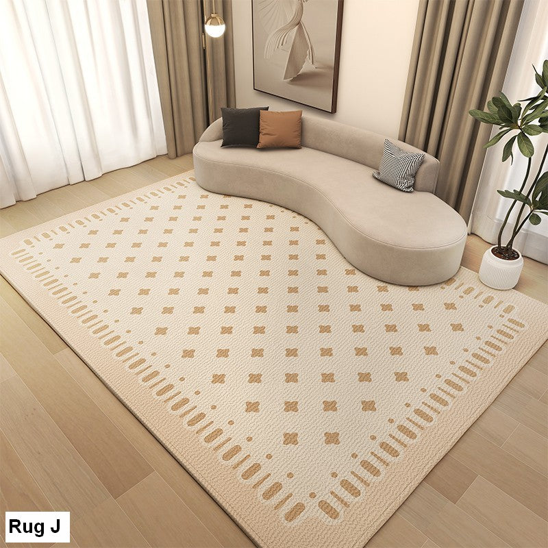 Cream Color Carpets for Bedroom, Large Modern Rugs for Living Room, Modern Rugs under Dining Room Table, Contemporary Modern Rugs Next to Bed