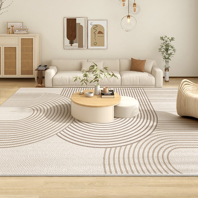Contemporary Abstract Modern Rugs in Bedroom, Modern Floor Carpets for Dining Room, Dining Room Modern Rugs, Modern Living Room Rug Placement Ideas
