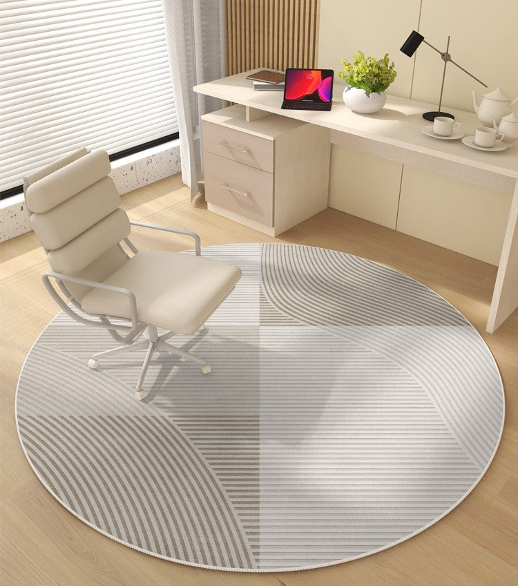 Circular Rugs for Bedroom, Modern Rugs for Dining Room, Abstract Contemporary Round Rugs for Dining Room, Geometric Modern Rug Ideas for Living Room