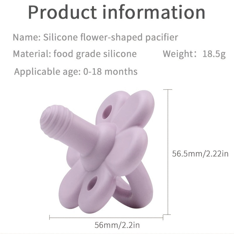 Silicone Baby Teething Toys Massage Texture - Teething Relief Pacifier - Soothes Sore Gums - Hands Free And Easy To Hold Teething Toys, Baby Bite Chew Toys Baby Pacifier