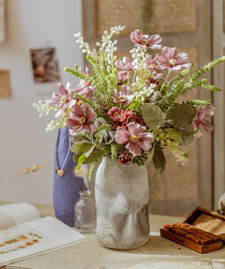 Spring Artificial Floral for Dining Room Table, Bunch of Calliopsis Flowers, Botany Plants, Creative Modern Flower Arrangement Ideas for Home Decoration