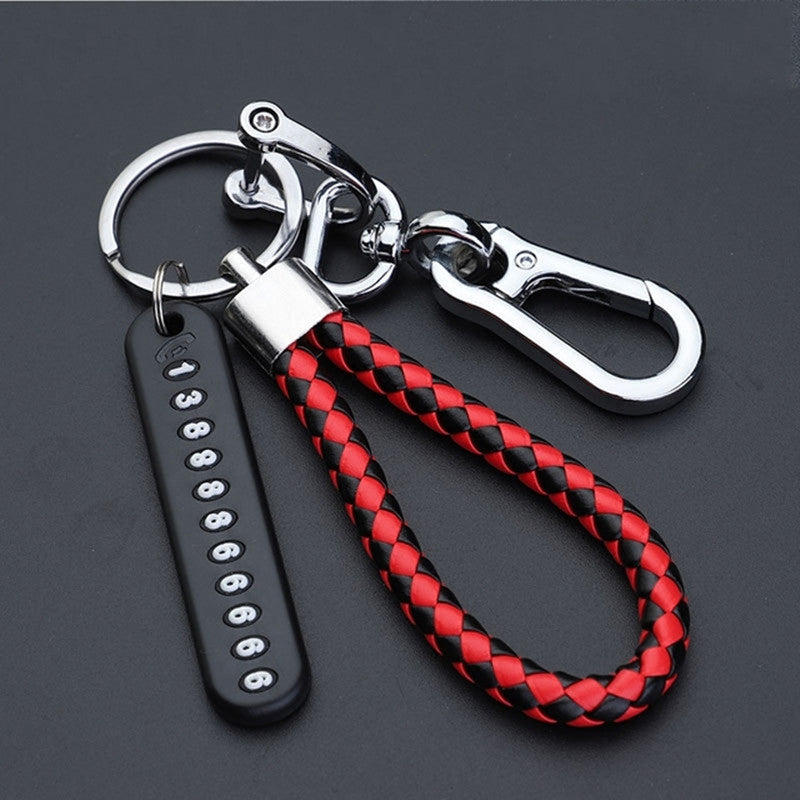 Anti-Lost Keychain Pendant With Phone Number Strip