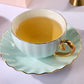 Beautiful British Tea Cups, Creative Bone China Porcelain Tea Cup Set, Elegant Macaroon Ceramic Coffee Cups, Unique Tea Cups and Saucers in Gift Box as Birthday Gift