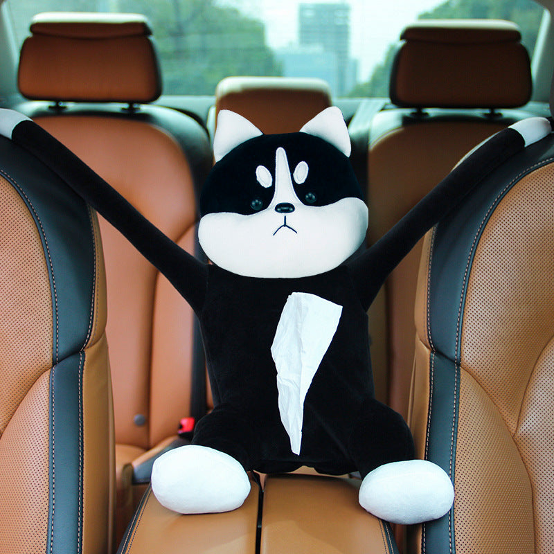 Car Tissue Box Pumping Car With Hanging Car Inner Armrest Box Box Cartoon