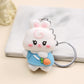 1pc Car Key Chain, Cartoon Bear Key Chain