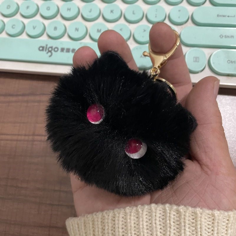 Cute Blush Cat Keychain