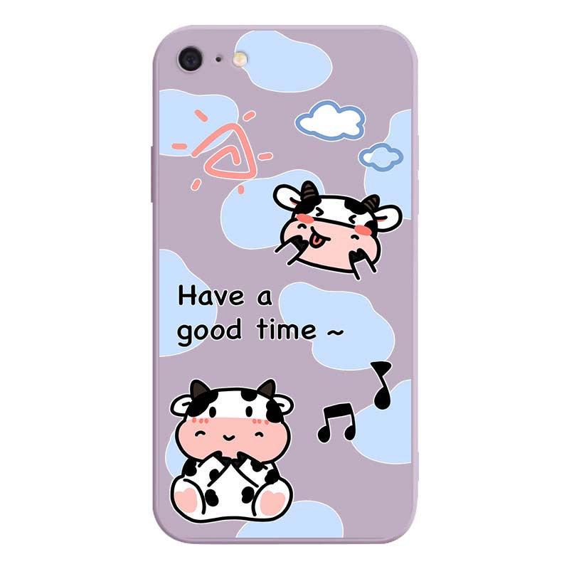 Cartoon Phone Case With Lovely Cow