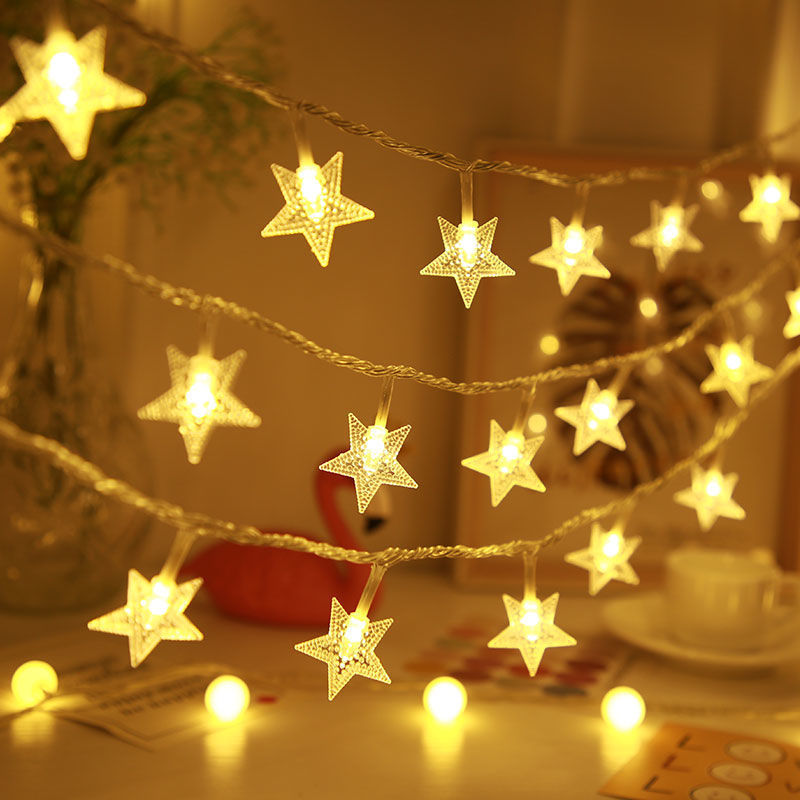 Star Lights, Lantern String Lights, Bedroom Room Decorations, Small Dormitory Lighting Christmas Decorations