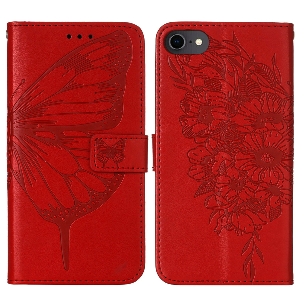 Butterfly Wallet Case Kickstand Leather Magnet Phone Case