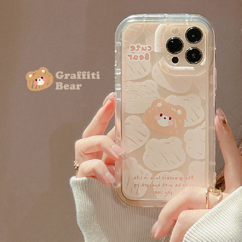 Cartoon Pattern Transparent Phone Case