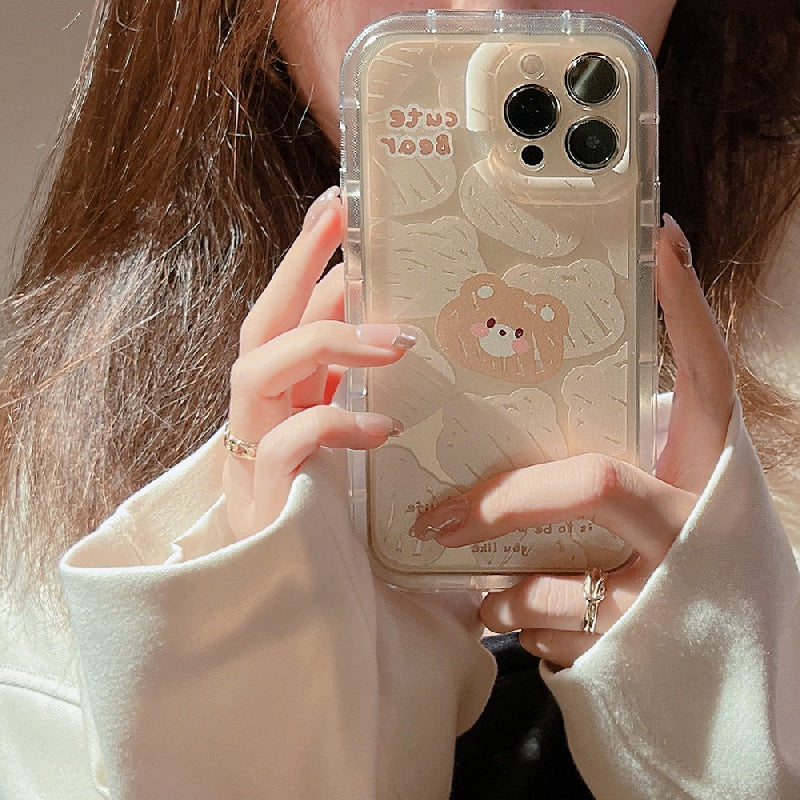 Cartoon Pattern Transparent Phone Case