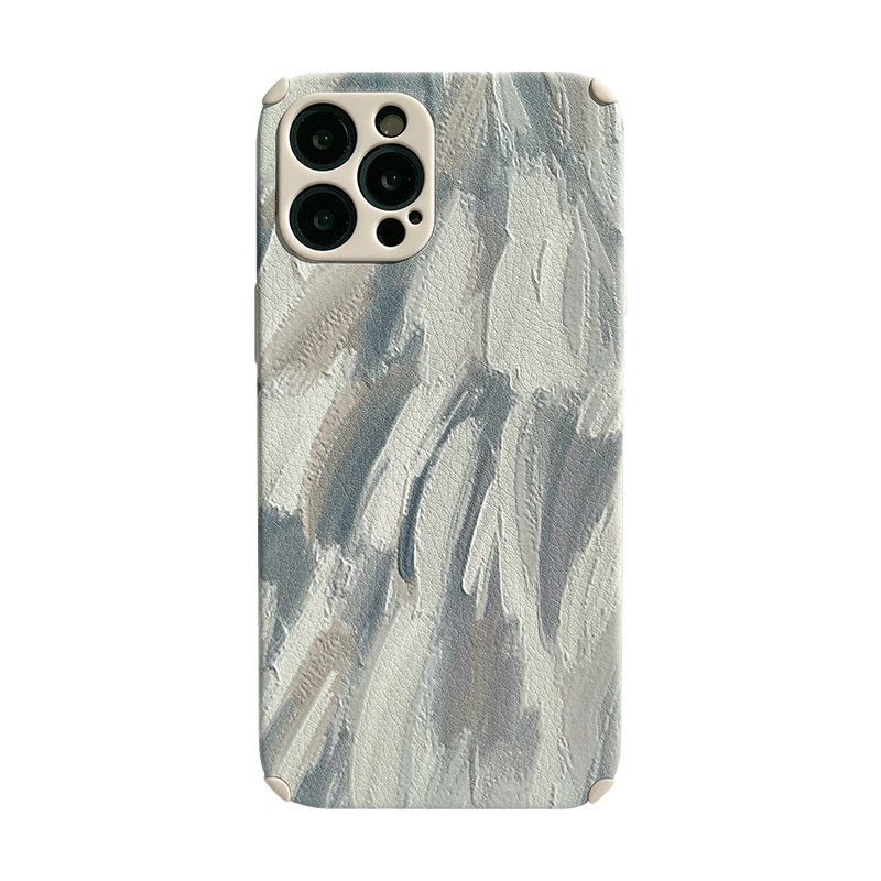 Oil Painting Feather Pattern Phone Case