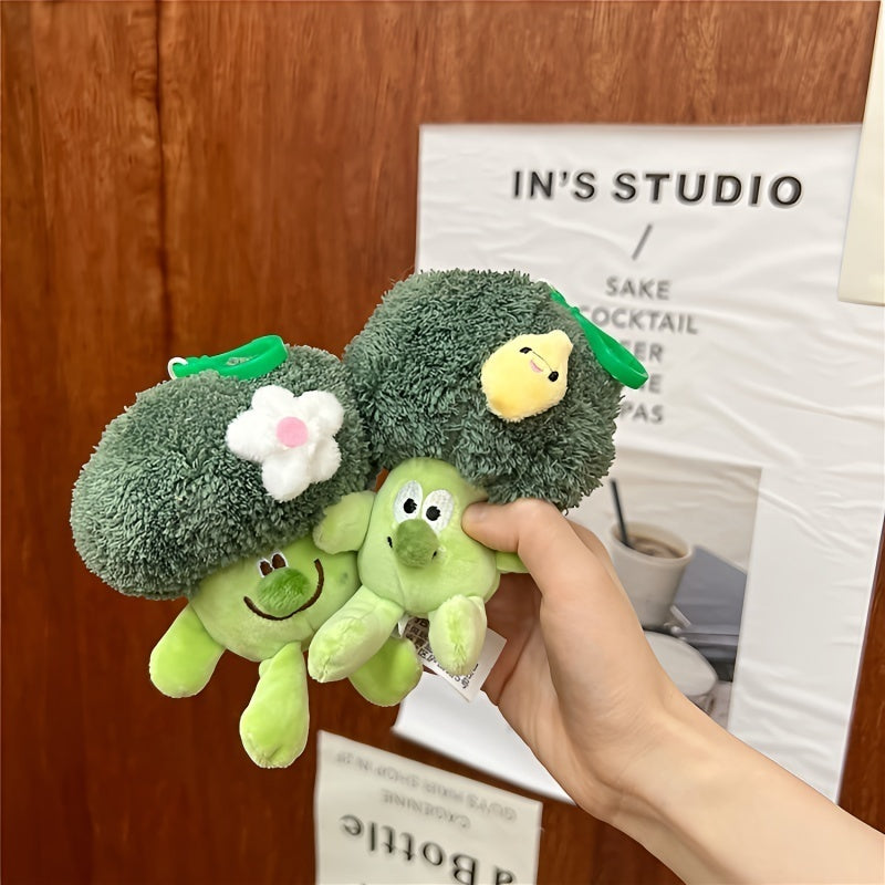 Broccoli Plush Pendant Keychain Cute Bag Pendant Decoration Gift