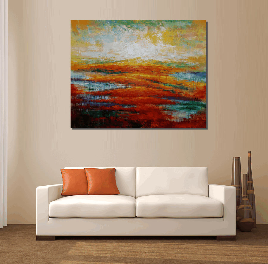 Original Art, Large Art, Abstract Landscape Painting, Canvas Art, Abstract Art, Canvas Painting, Abstract Painting, Wall Art, Landscape Art