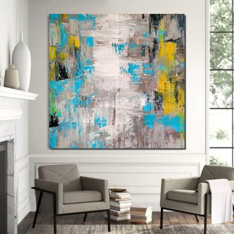 Modern Wall Art Ideas, Abstract Wall Painting, Huge Abstract Artwork, Extra Large Paintings for Livingroom, Simple Modern Art, Modern Canvas Painting